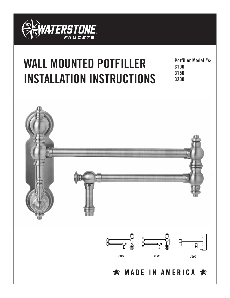 Waterstone POTFILLERS 3200 User Manual | 6 pages