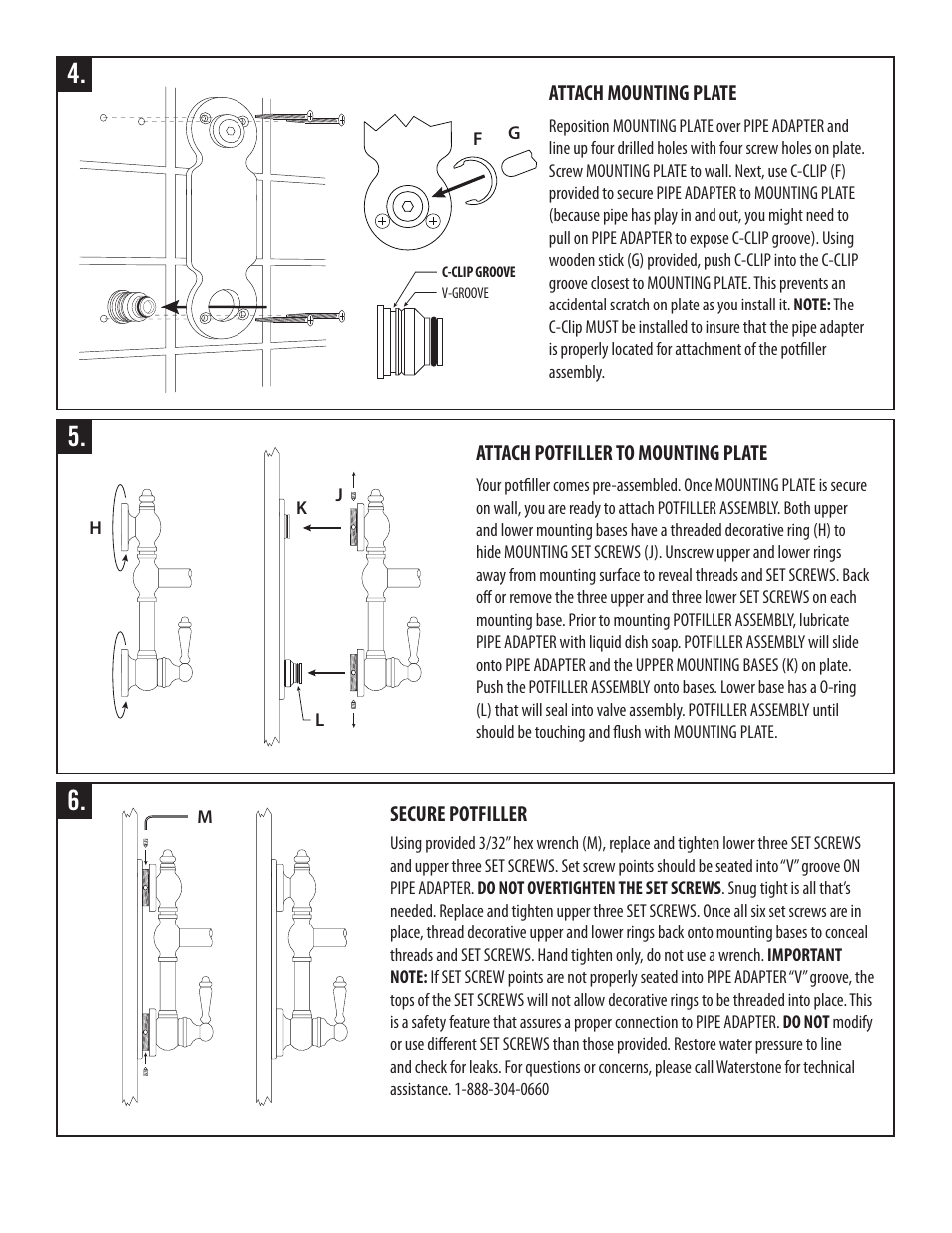 Waterstone POTFILLERS 3200 User Manual | Page 4 / 6