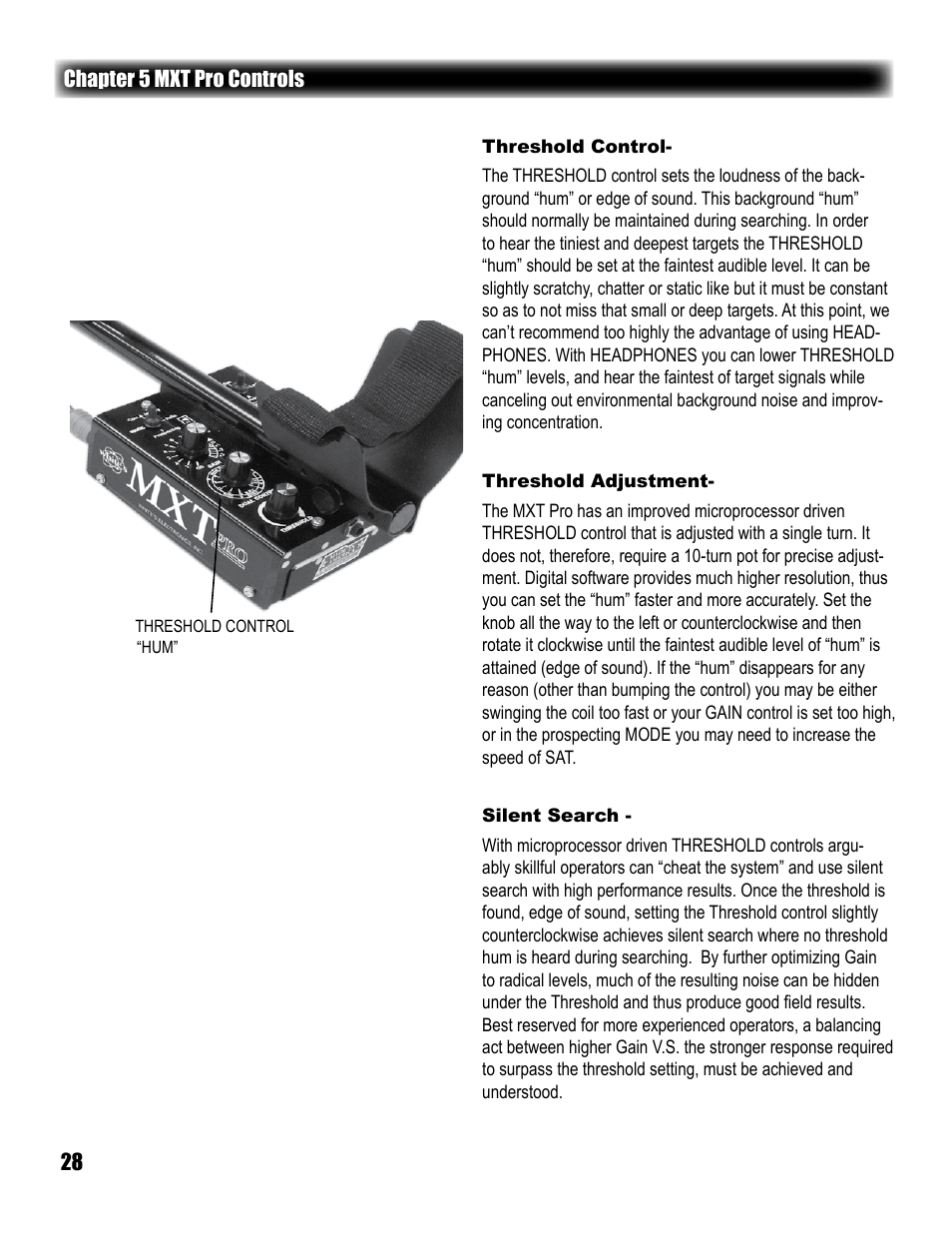 White’s Electronics MXT Pro User Manual | Page 28 / 40