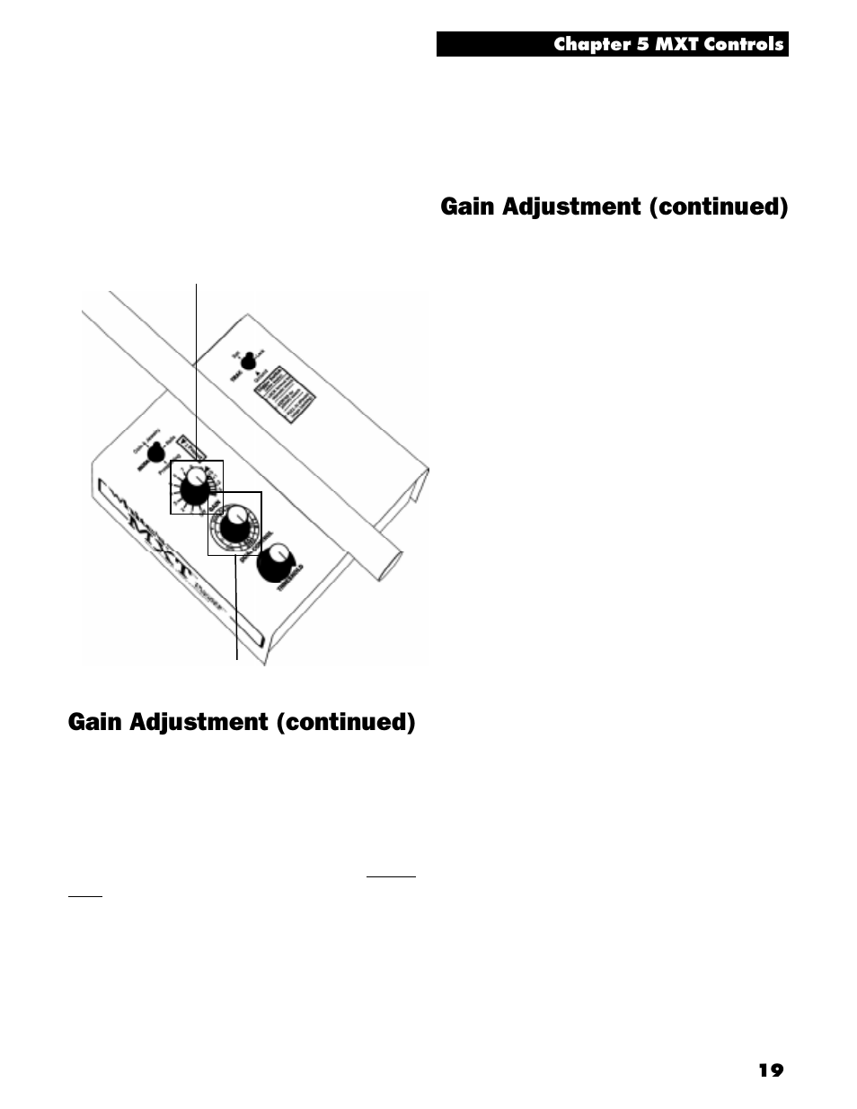 Gain adjustment (continued) | White’s Electronics MXT User Manual | Page 21 / 40