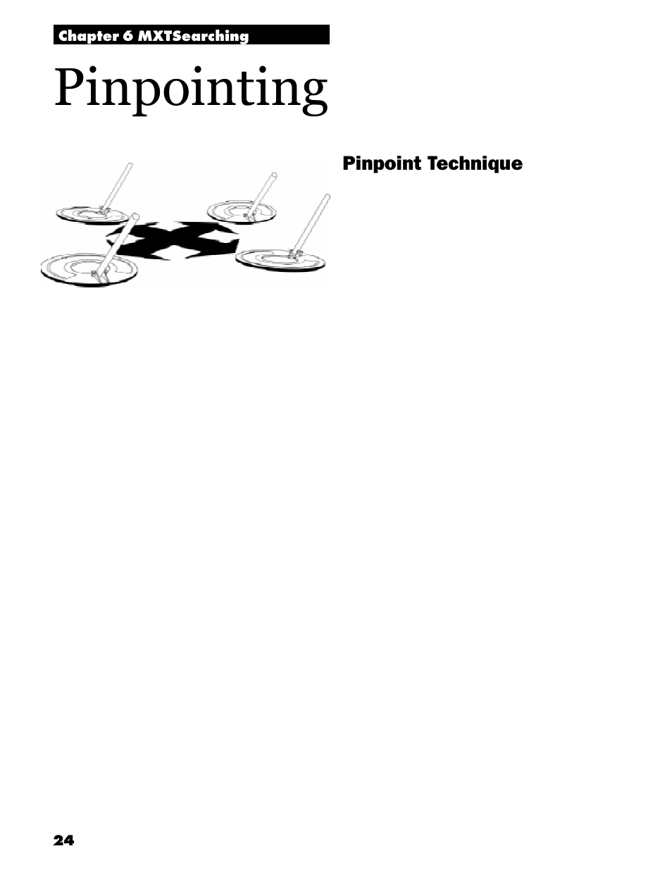 Pinpointing, Pinpoint technique | White’s Electronics MXT User Manual | Page 26 / 40