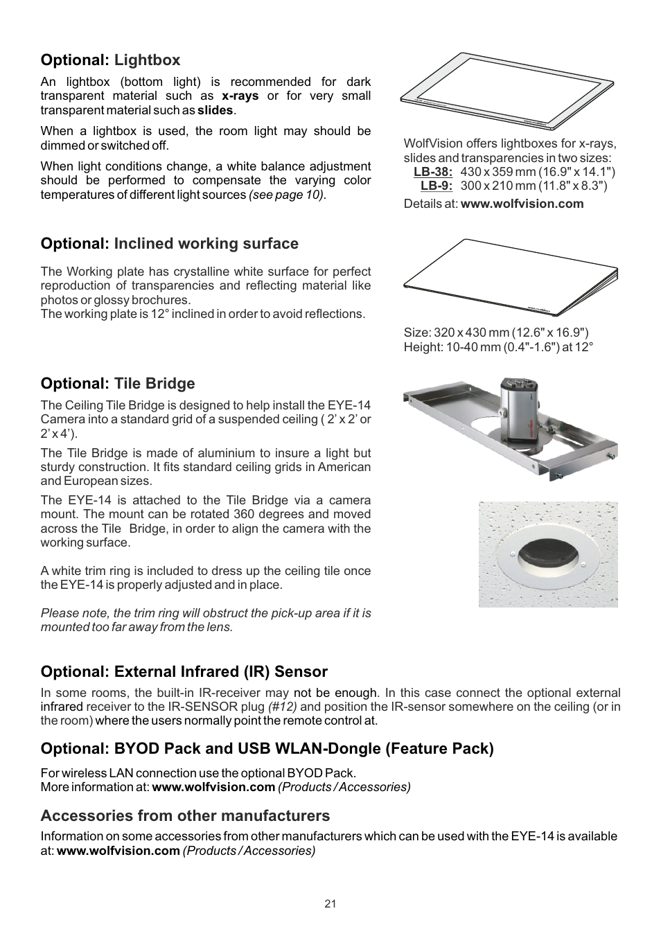 WolfVision EYE-14 User Manual User Manual | Page 22 / 28
