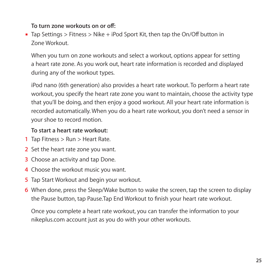 Apple Nike + iPod User Manual | Page 25 / 128