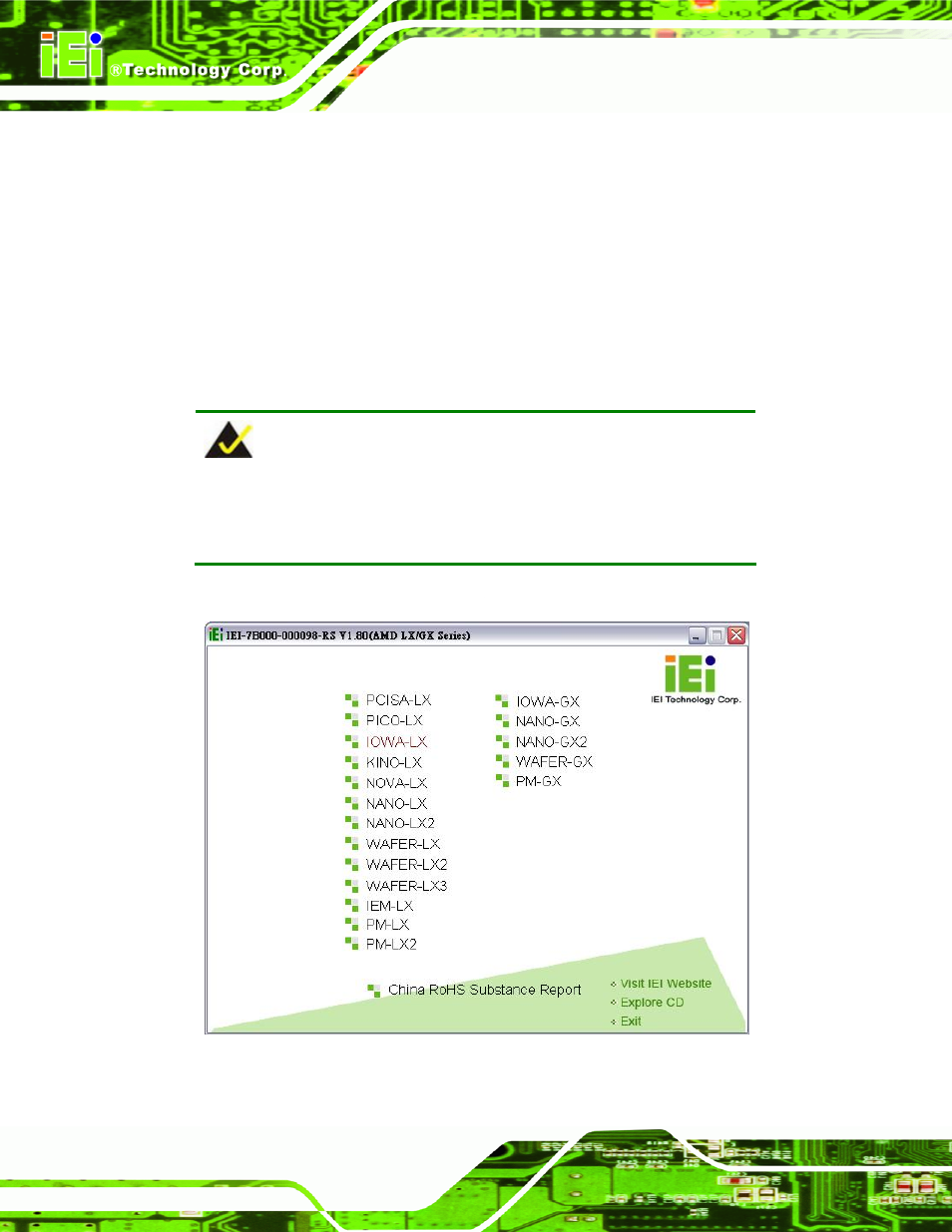 10 software installation, Oftware, Nstallation | Figure 4-16: introduction screen | IEI Integration IOWA-LX-600 User Manual | Page 74 / 159