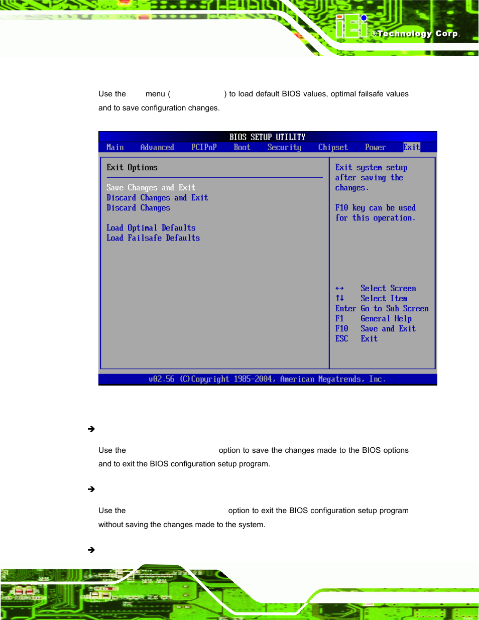 8 exit | IEI Integration ECW-281B-N270-WT v2.10 User Manual | Page 115 / 179