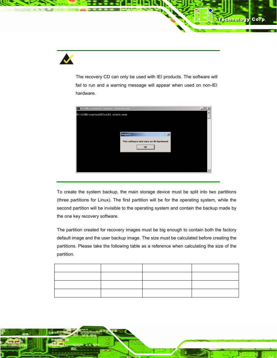 B.1.1 system requirement | IEI Integration ECW-281B-N270-WT v2.10 User Manual | Page 147 / 179