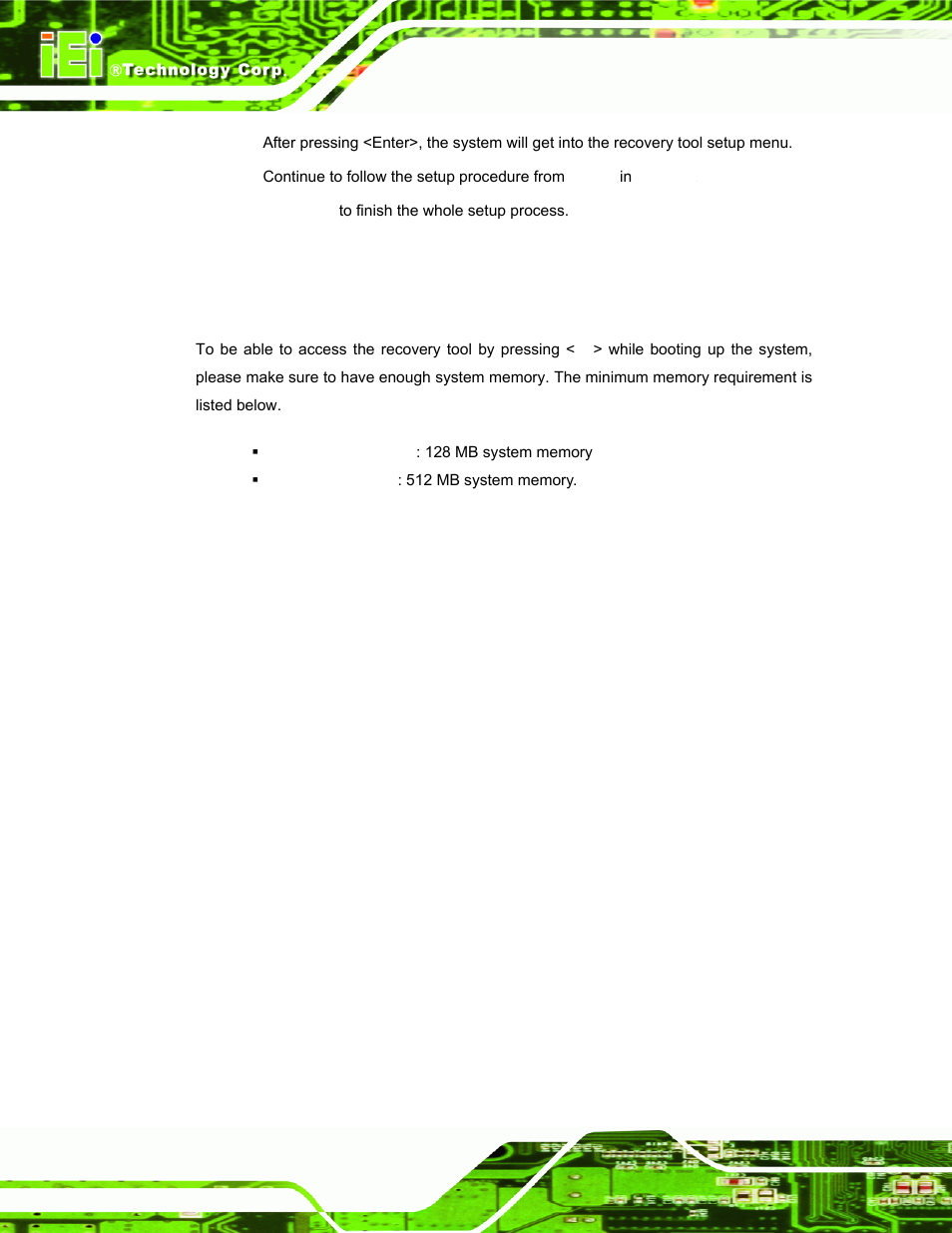 B.5.2 system memory requirement | IEI Integration ECW-281B-N270-WT v2.10 User Manual | Page 172 / 179