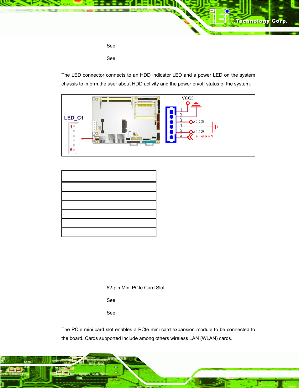 6 pcie mini card slot | IEI Integration ECW-281B-N270-WT v2.10 User Manual | Page 41 / 179