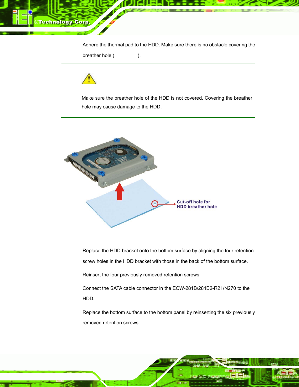 IEI Integration ECW-281B-N270-WT v2.10 User Manual | Page 64 / 179