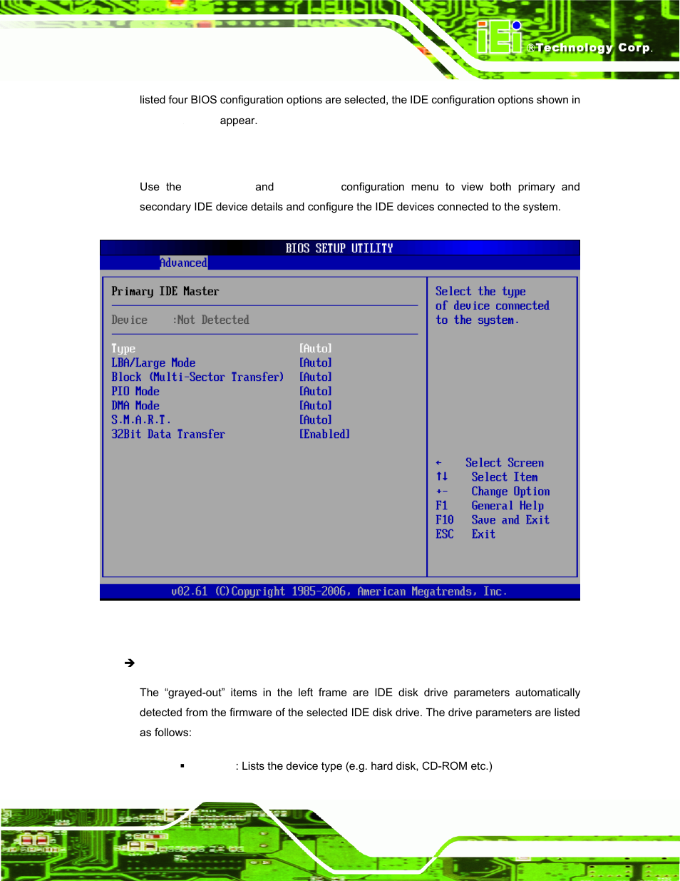 1 ide master, ide slave | IEI Integration ECW-281B-N270-WT v2.10 User Manual | Page 81 / 179