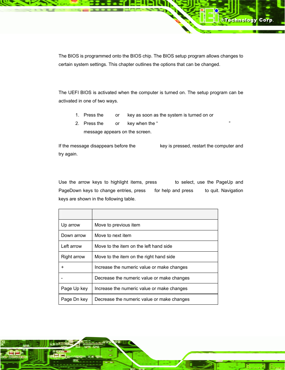 1 introduction, 1 starting setup, 2 using setup | Ntroduction | IEI Integration TANK-700-QM67 v1.12 User Manual | Page 61 / 145