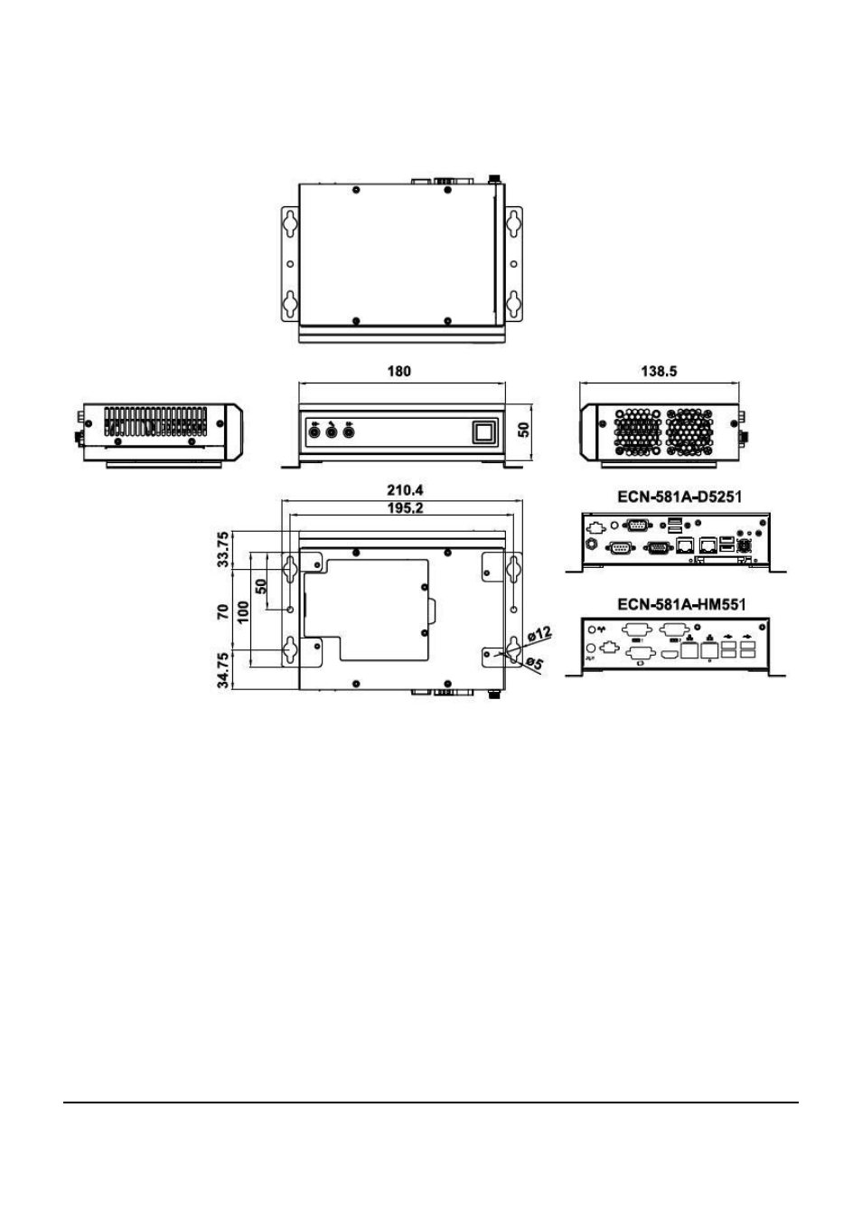 IEI Integration ECN-581A-R10-D5251 User Manual | Page 2 / 6
