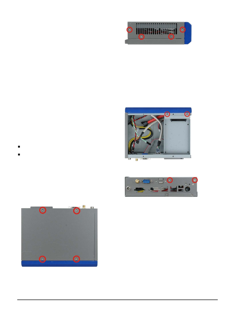 Step 1: unpack, Step 2: remove the top cover, Step 3: motherboard installation | IEI Integration ECN-581A-R10-D5251 User Manual | Page 3 / 6