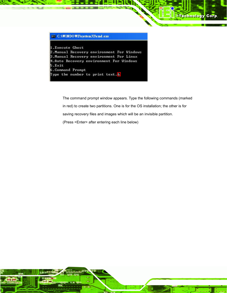 Figure b-4: command prompt | IEI Integration UPC-V312-D525 v1.10 User Manual | Page 130 / 175