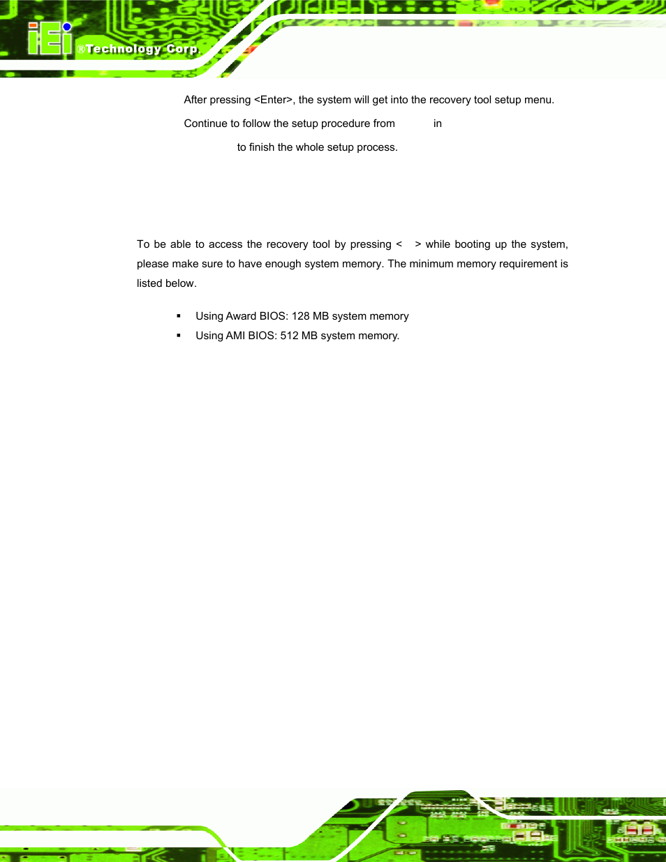 B.7.2 system memory requirement | IEI Integration UPC-V312-D525 v1.10 User Manual | Page 163 / 175