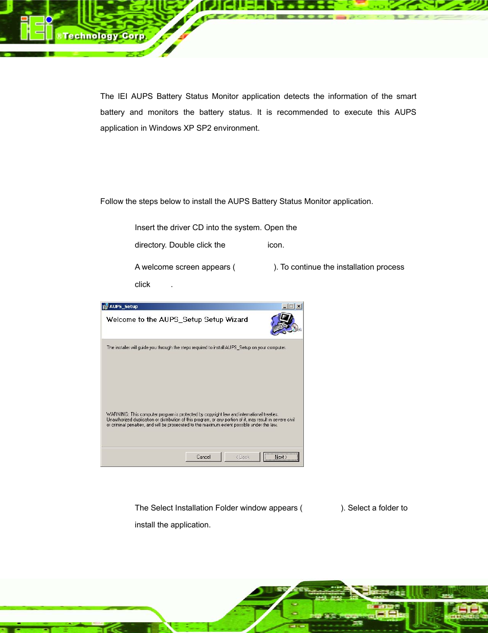 1 introduction, 2 monitoring dc power and smart battery, 1 application installation | IEI Integration UPC-12AH_GM45 v1.00 User Manual | Page 116 / 147