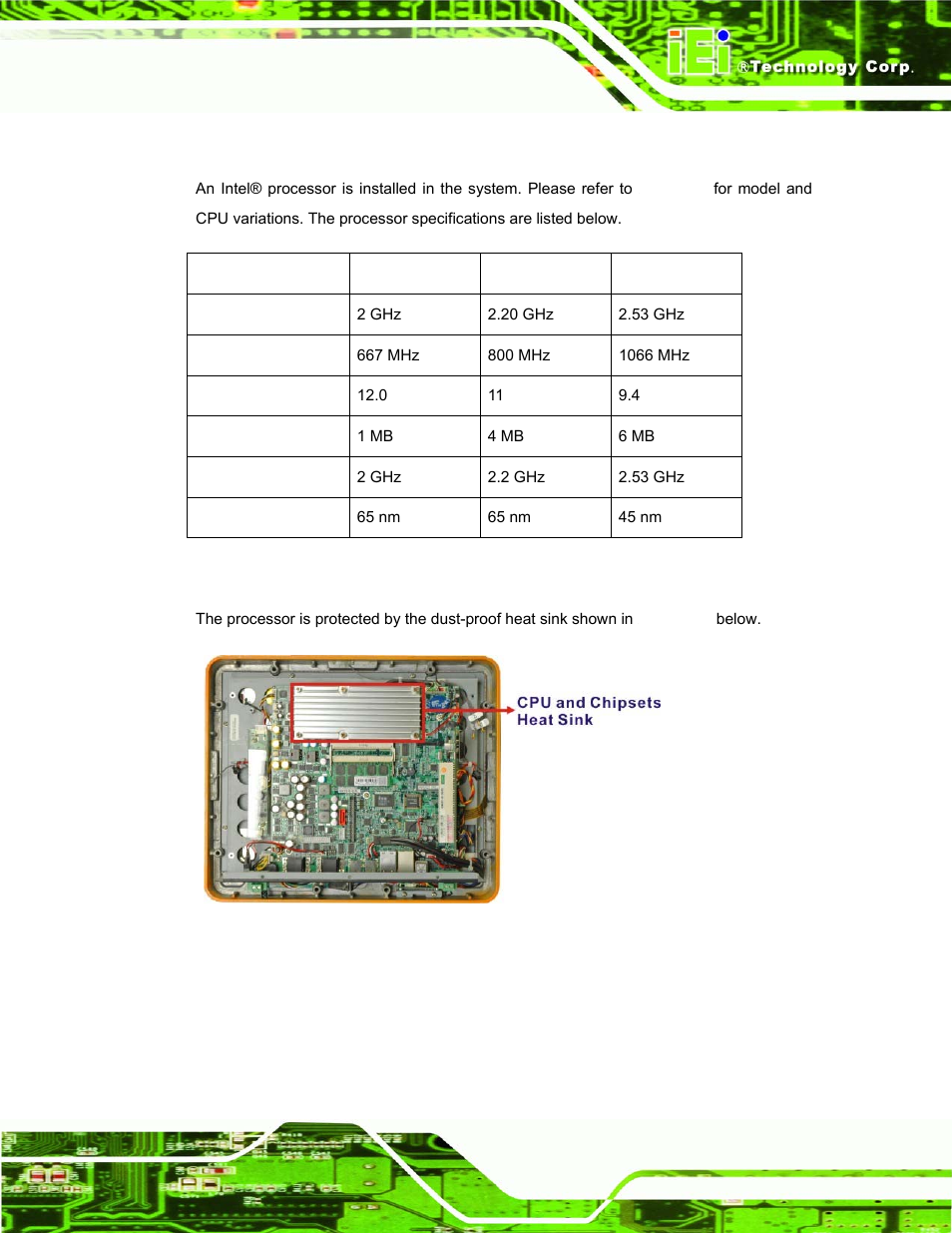 2 intel® processor support, 2 intel, Processor support | IEI Integration UPC-12AH_GM45 v1.00 User Manual | Page 27 / 147