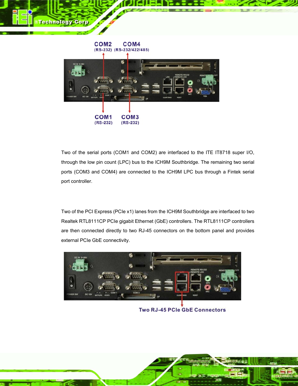 2 lan connectivity | IEI Integration UPC-12AH_GM45 v1.00 User Manual | Page 30 / 147