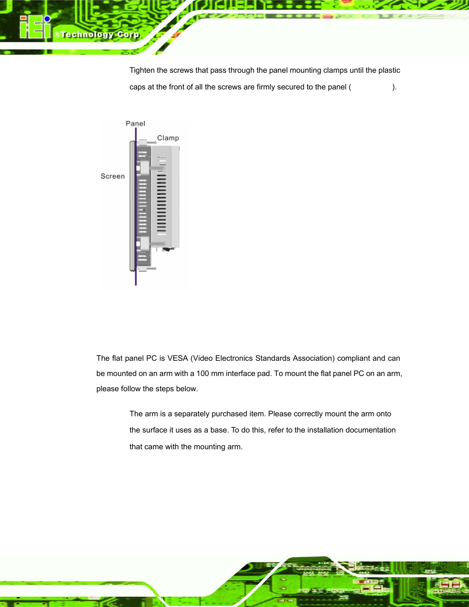 3 arm mounting | IEI Integration UPC-12AH_GM45 v1.00 User Manual | Page 66 / 147