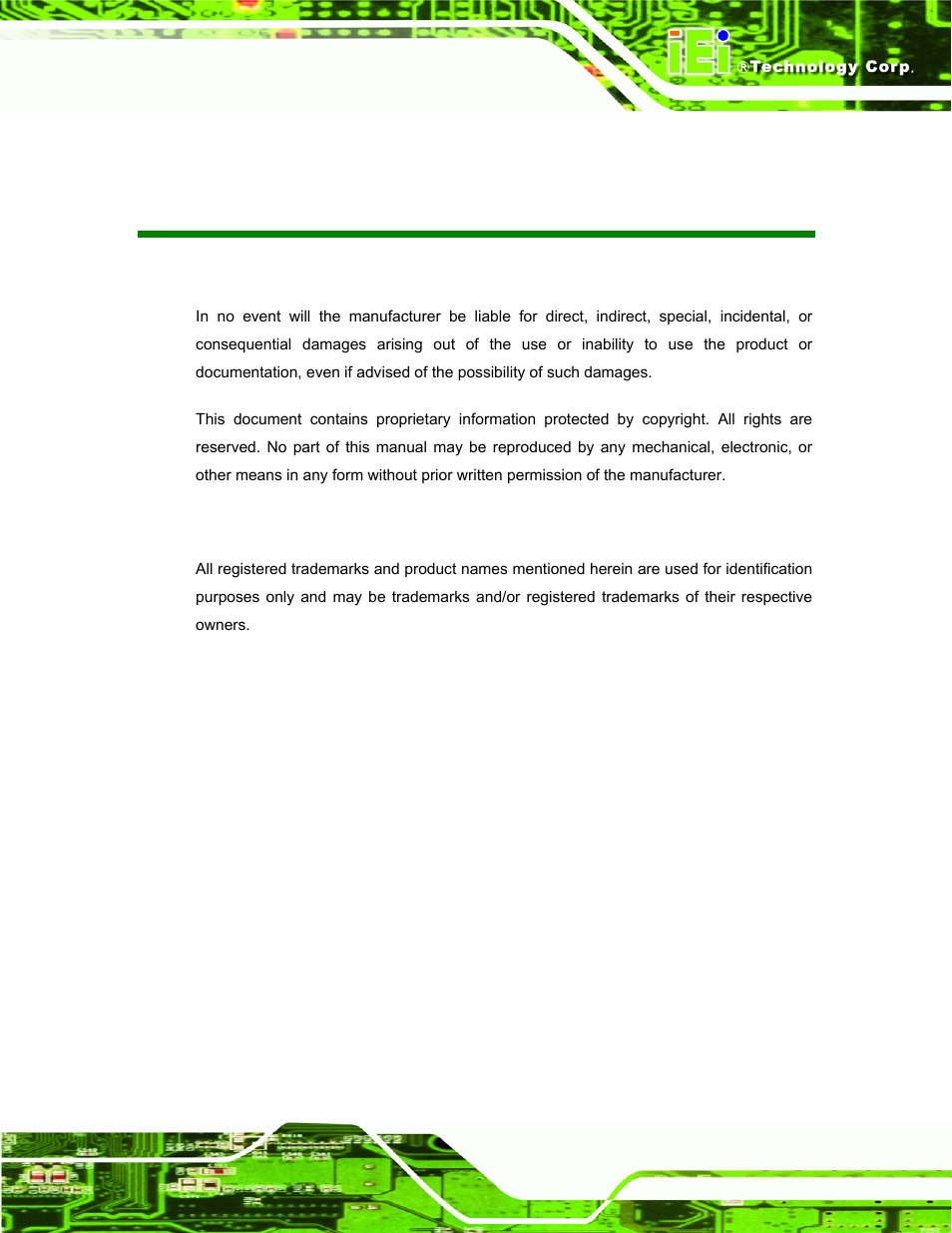 Copyright | IEI Integration S12A v3.00 User Manual | Page 3 / 118
