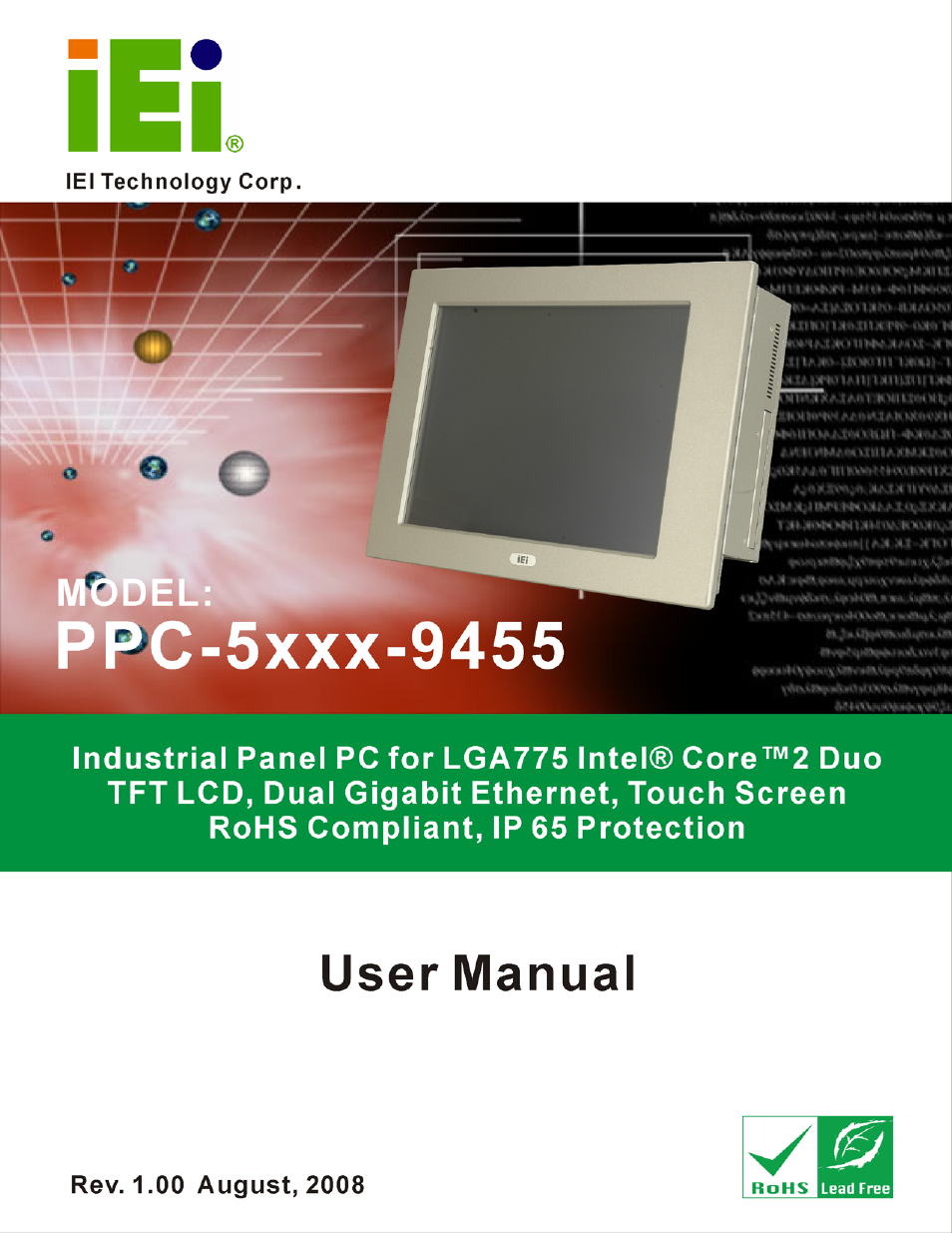 IEI Integration PPC-5xxx-9455 v1.00 User Manual | 198 pages