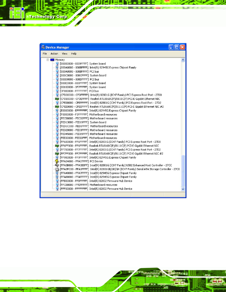 E.4 memory, E.4 m, Emory | IEI Integration PPC-5xxx-9455 v1.00 User Manual | Page 188 / 198