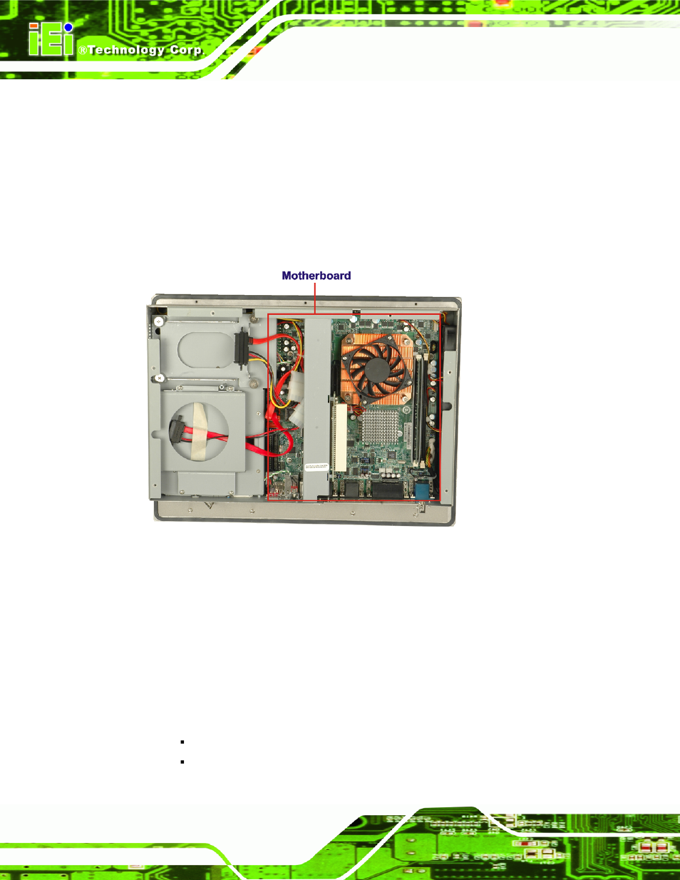 3 motherboard, 4 cpu support, 5 system chipsets | Otherboard, 4 cpu s, Upport, Ystem, Hipsets, Figure 2-4: pos-9455 motherboard | IEI Integration PPC-5xxx-9455 v1.00 User Manual | Page 40 / 198