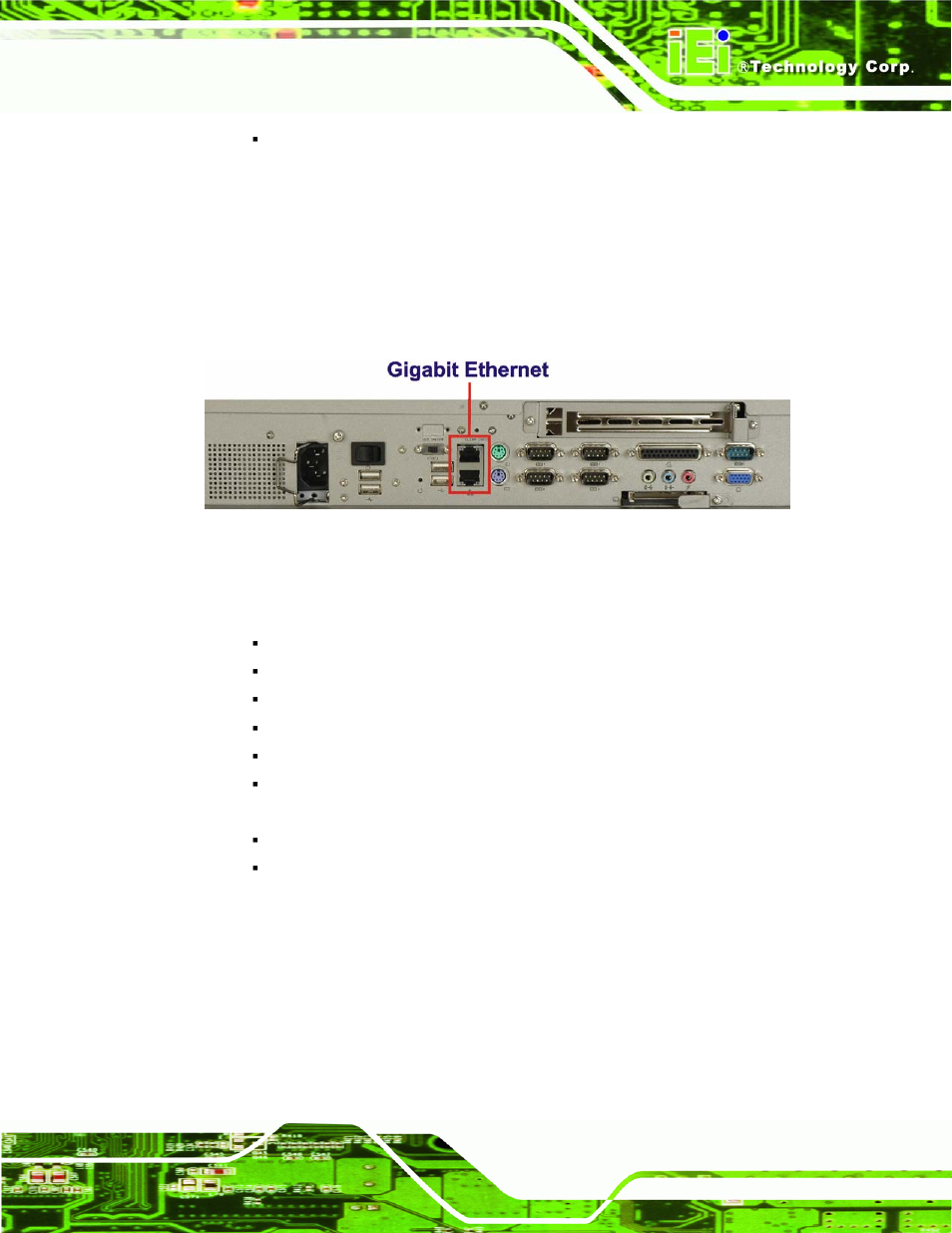 11 gigabit ethernet, 12 front panel, 11 g | Igabit, Thernet, 12 f, Ront, Anel, Figure 2-12: ethernet | IEI Integration PPC-5xxx-9455 v1.00 User Manual | Page 49 / 198