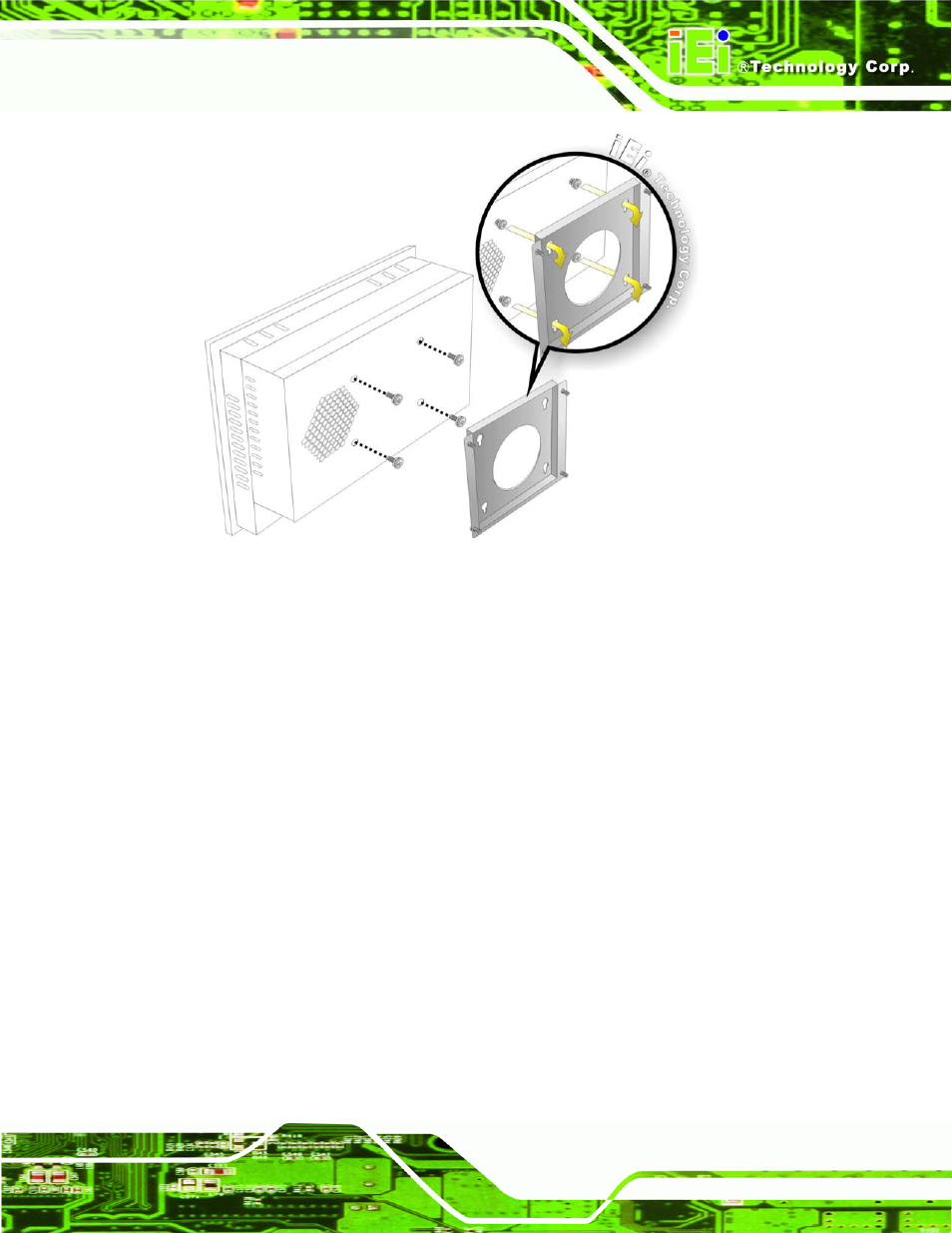 Figure 4-16: mount the chassis | IEI Integration PPC-5xxx-9455 v1.00 User Manual | Page 75 / 198