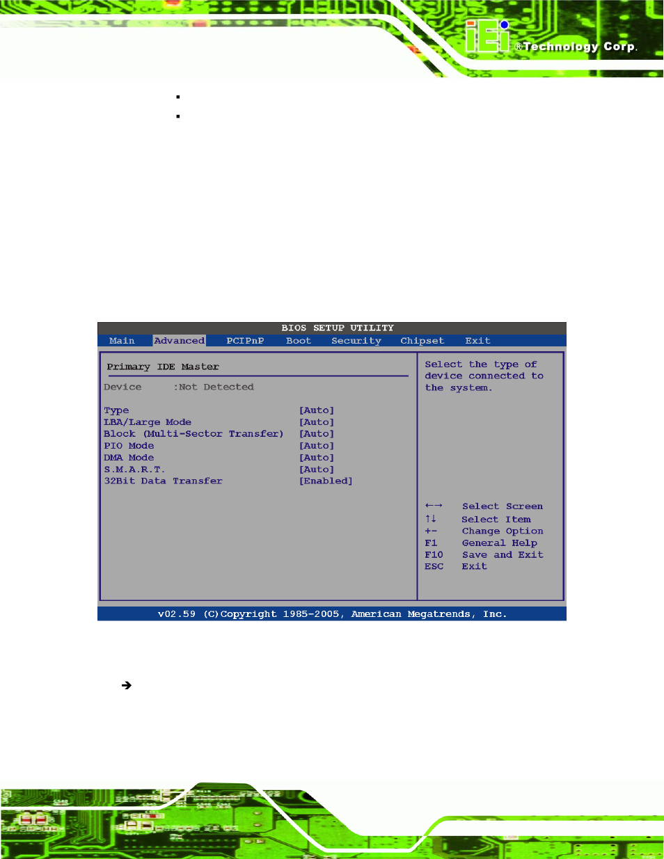 1 ide master, ide slave | IEI Integration PPC-5xxx-9455 v1.00 User Manual | Page 93 / 198