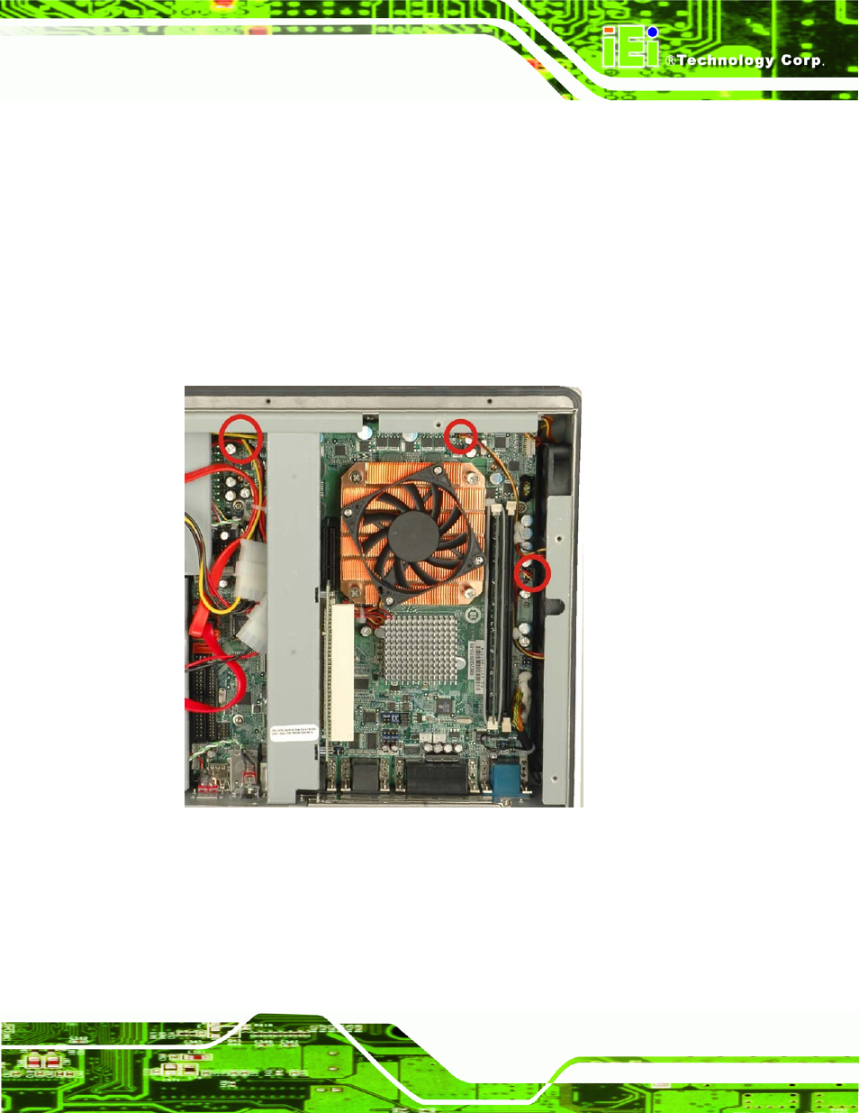 7 system cooling fan replacement, 1 remove the old system cooling fans, Ystem | Ooling, Eplacement | IEI Integration PPC-WIDS-51xxA-G41 User Manual | Page 127 / 152