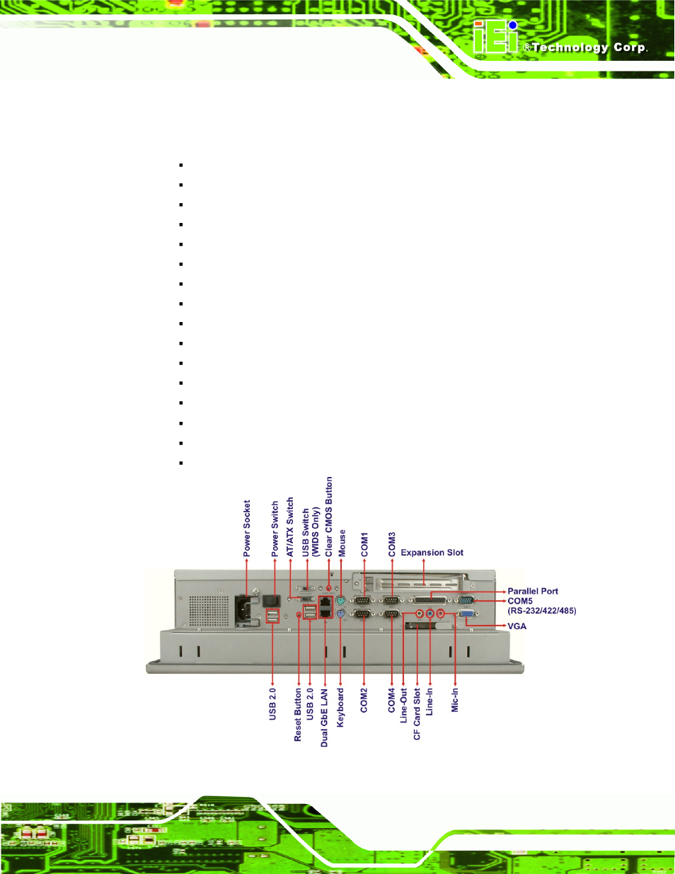4 bottom panel, Figure 1-6: bottom view | IEI Integration PPC-WIDS-51xxA-G41 User Manual | Page 19 / 152