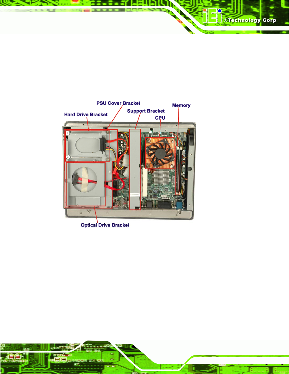 3 internal overview, Nternal, Verview | Figure 1-9: internal components | IEI Integration PPC-WIDS-51xxA-G41 User Manual | Page 21 / 152