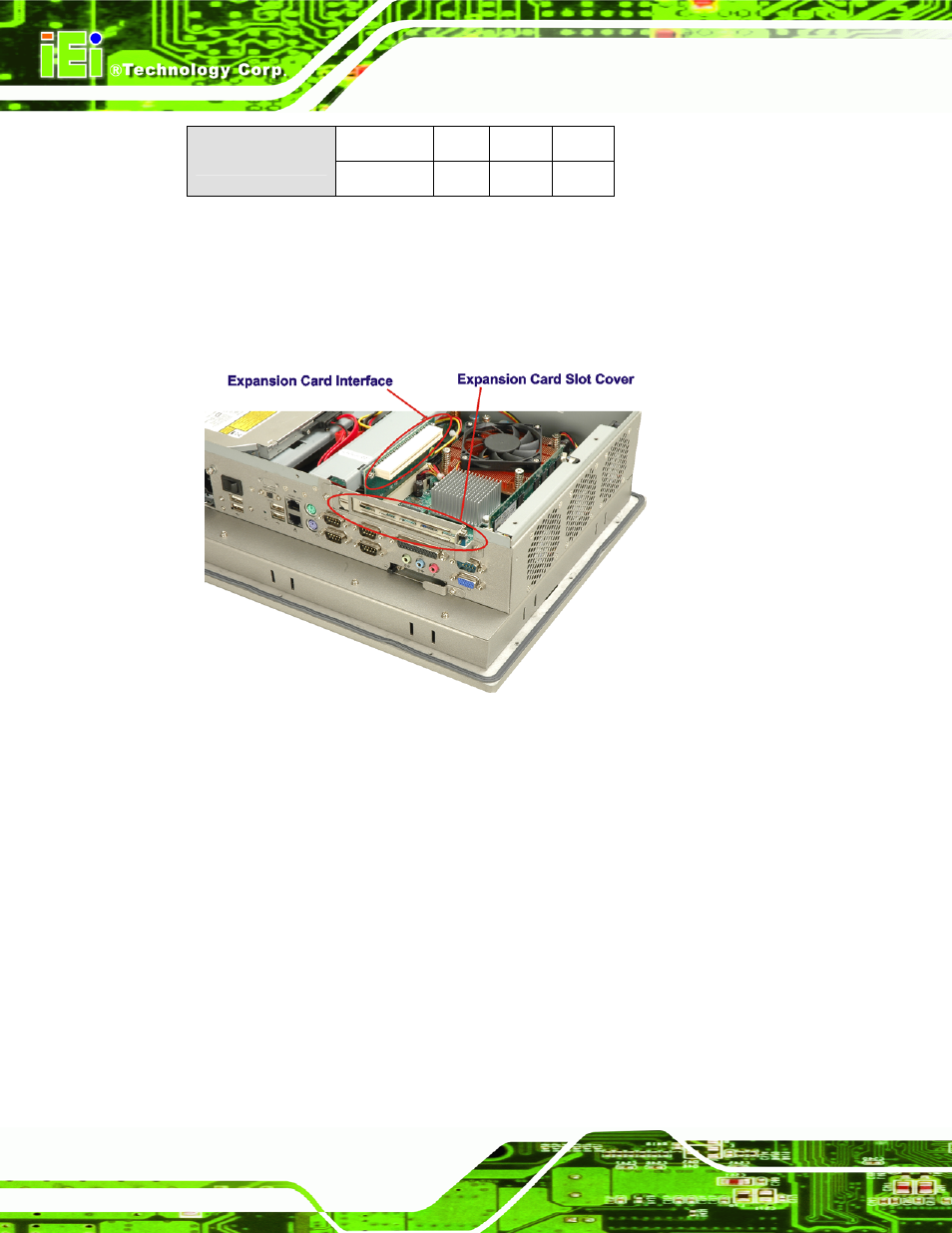 8 expansion slots, 9 wireless lan (wids series only), Xpansion | Lots, Ireless, Wids, Eries, Figure 2-9: expansion card slot | IEI Integration PPC-WIDS-51xxA-G41 User Manual | Page 38 / 152