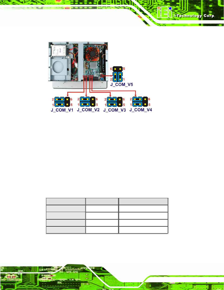 5 com5 rs-232/422/485 serial port select jumper | IEI Integration PPC-WIDS-51xxA-G41 User Manual | Page 51 / 152