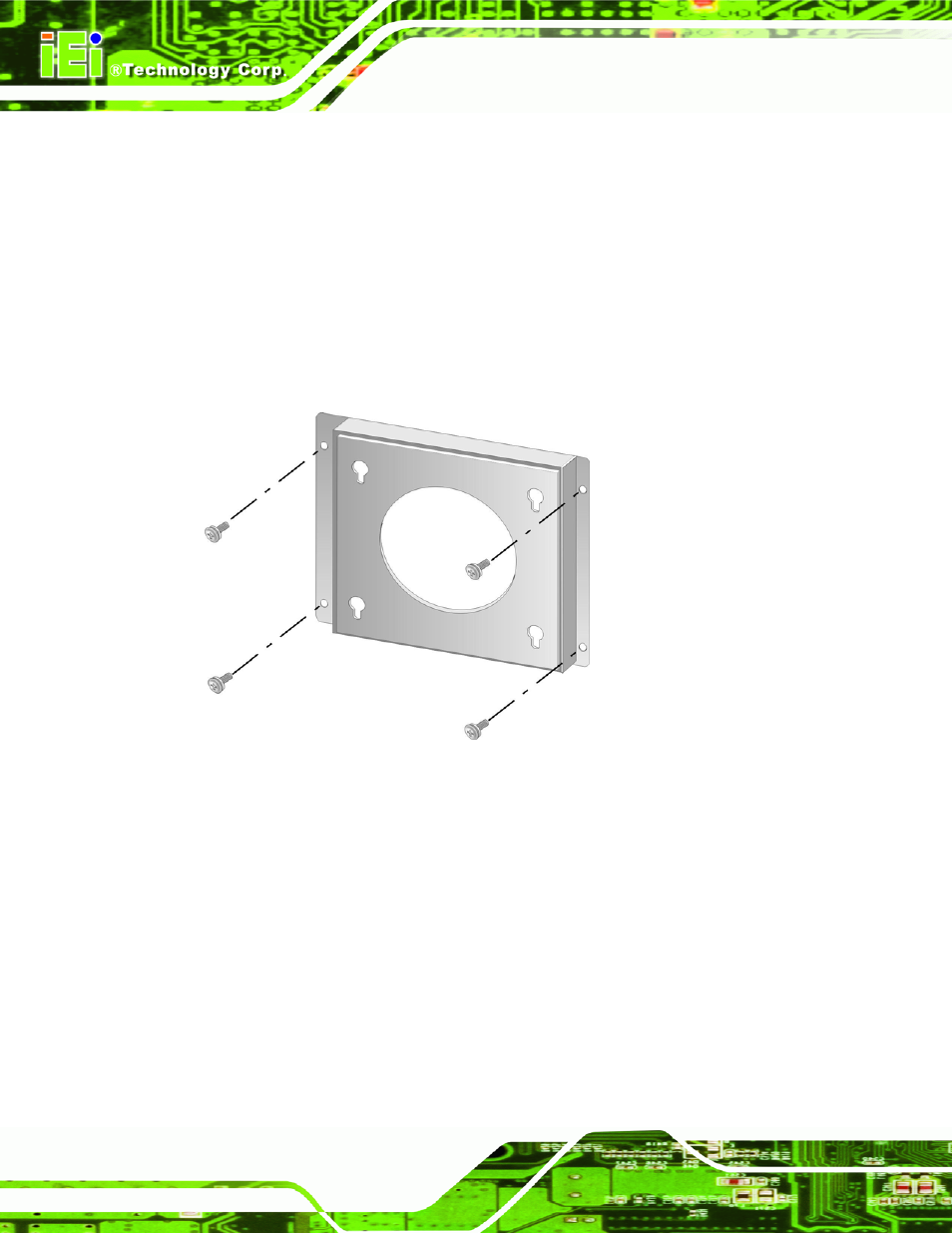 Figure 4-28: wall-mounting bracket | IEI Integration PPC-WIDS-51xxA-G41 User Manual | Page 68 / 152