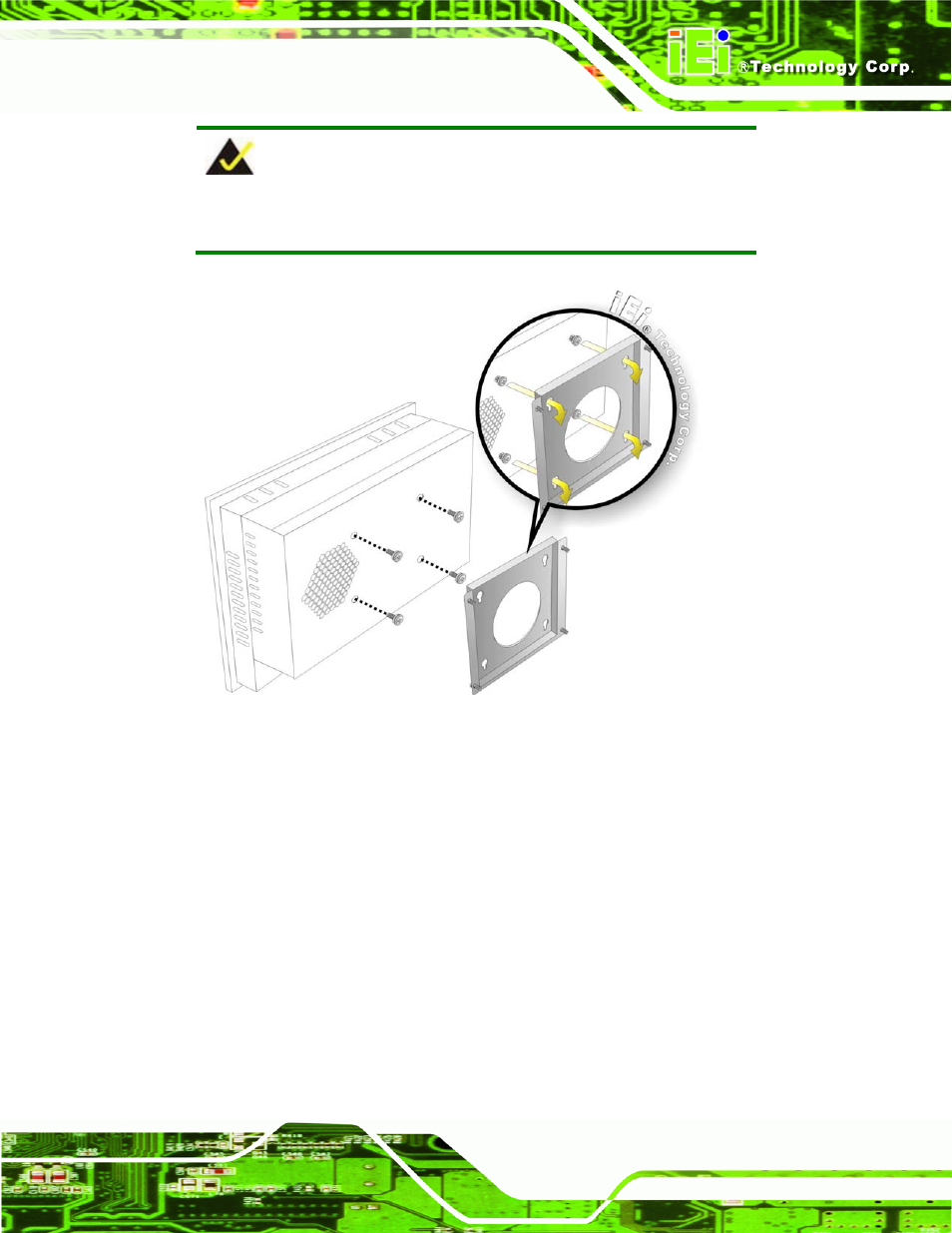 Figure 4-29: mount the chassis | IEI Integration PPC-WIDS-51xxA-G41 User Manual | Page 69 / 152