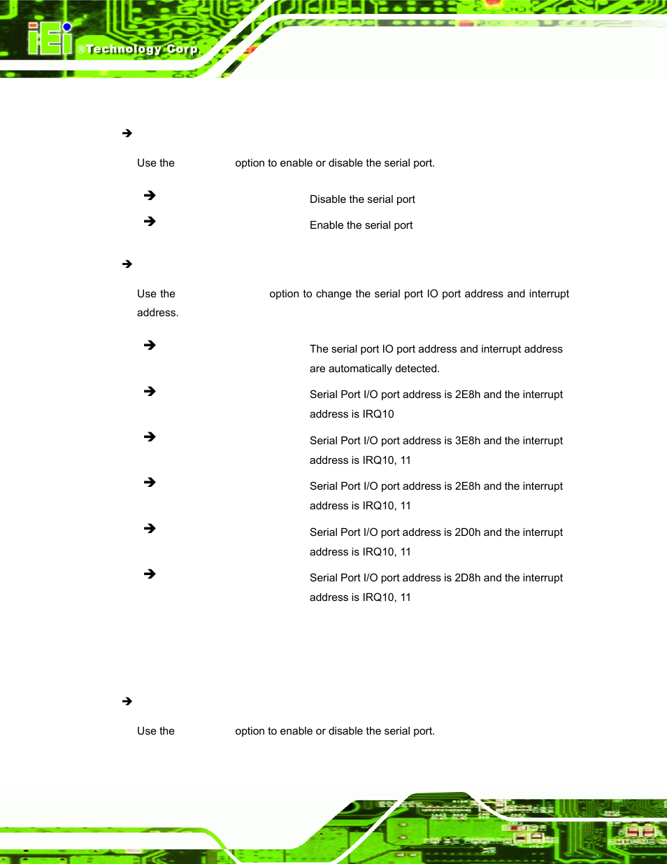 4 serial port 4 configuration, 5 serial port 5 configuration | IEI Integration PPC-51xxA-H61 User Manual | Page 101 / 193