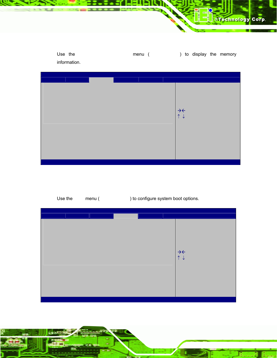 2 memory configuration, 5 boot | IEI Integration PPC-51xxA-H61 User Manual | Page 114 / 193