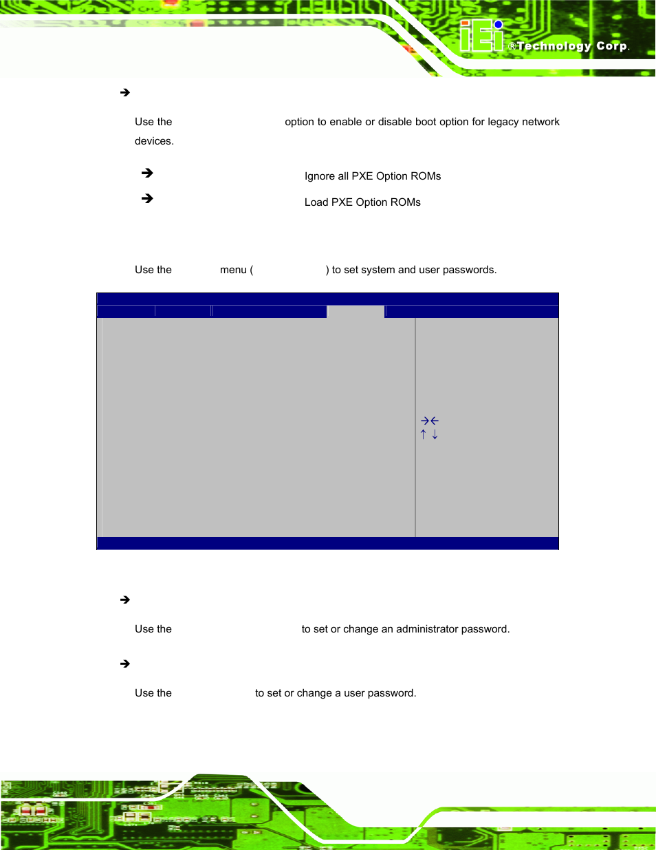 6 security, Ecurity | IEI Integration PPC-51xxA-H61 User Manual | Page 116 / 193