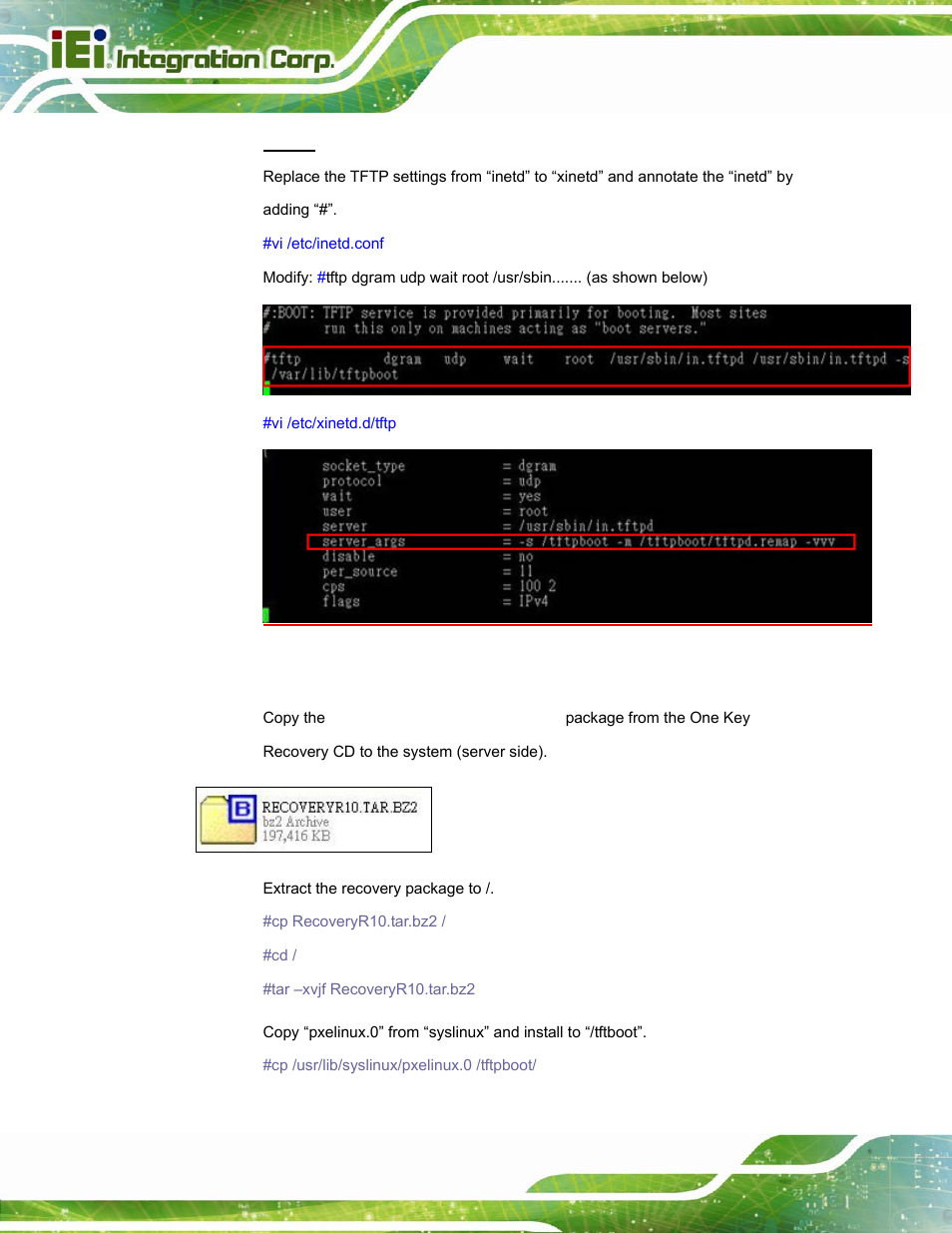 B.6.3 configure one key recovery server settings | IEI Integration PPC-5152-D525 v2.10 User Manual | Page 166 / 185