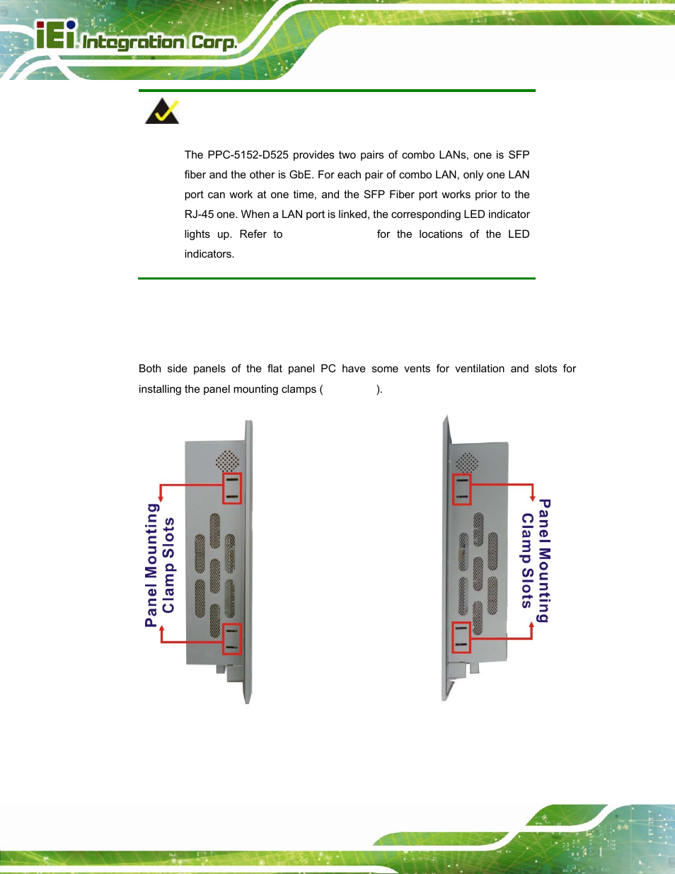 3 side panels | IEI Integration PPC-5152-D525 v2.10 User Manual | Page 22 / 185