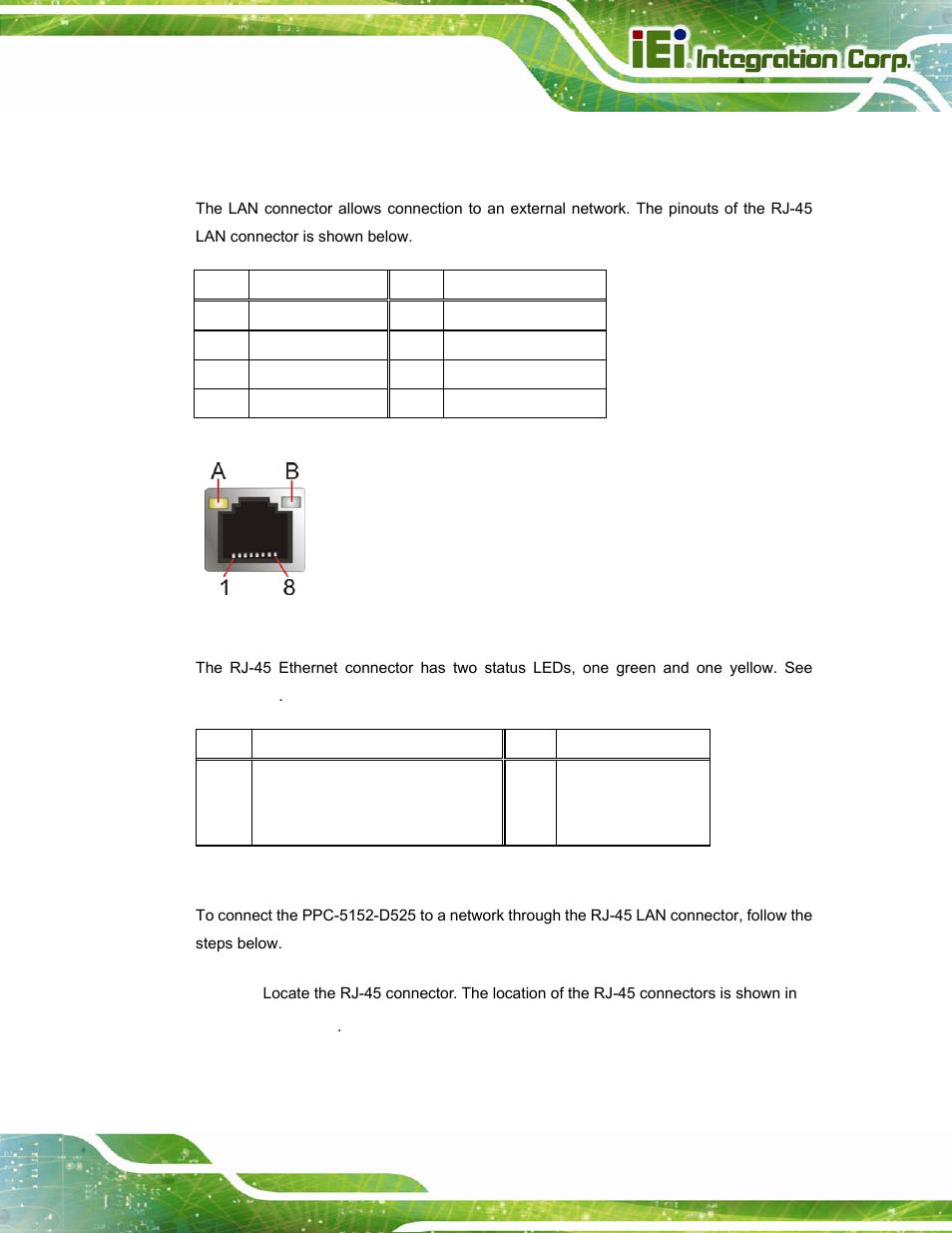 2 lan connector | IEI Integration PPC-5152-D525 v2.10 User Manual | Page 57 / 185