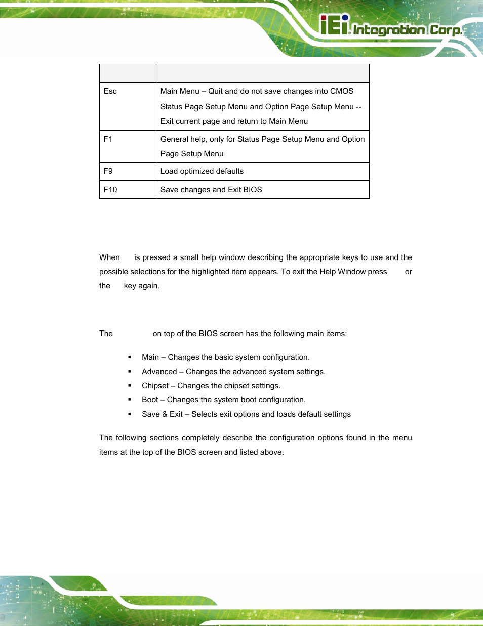 3 getting help, 4 bios menu bar | IEI Integration PPC-5152-D525 v2.10 User Manual | Page 81 / 185