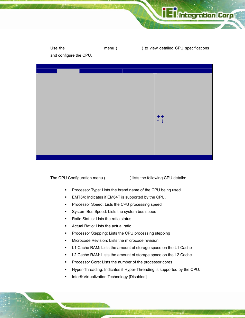 2 cpu configuration | IEI Integration PPC-5152-D525 v2.10 User Manual | Page 85 / 185