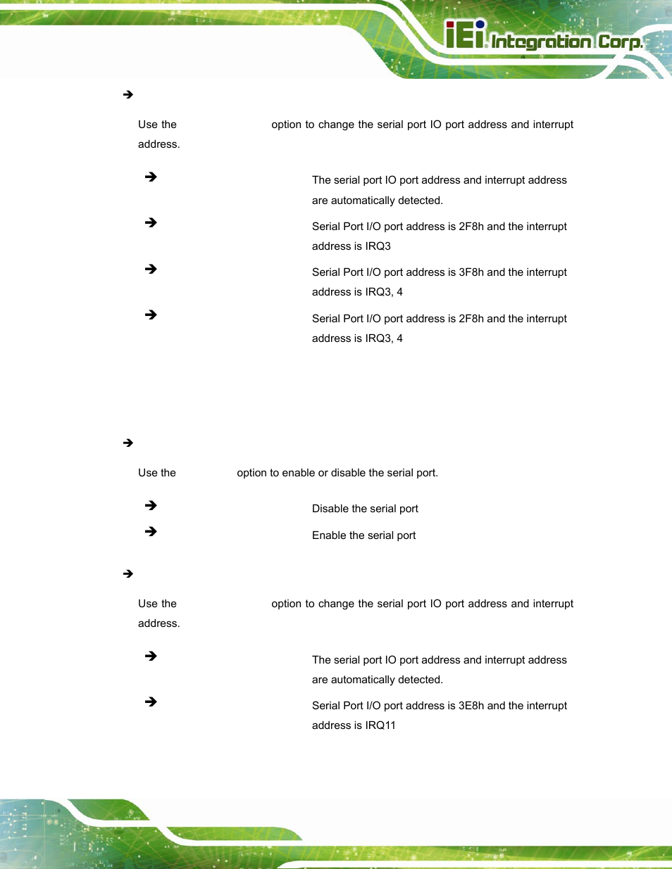 3 serial port 3 configuration | IEI Integration PPC-5152-D525 v2.10 User Manual | Page 91 / 185