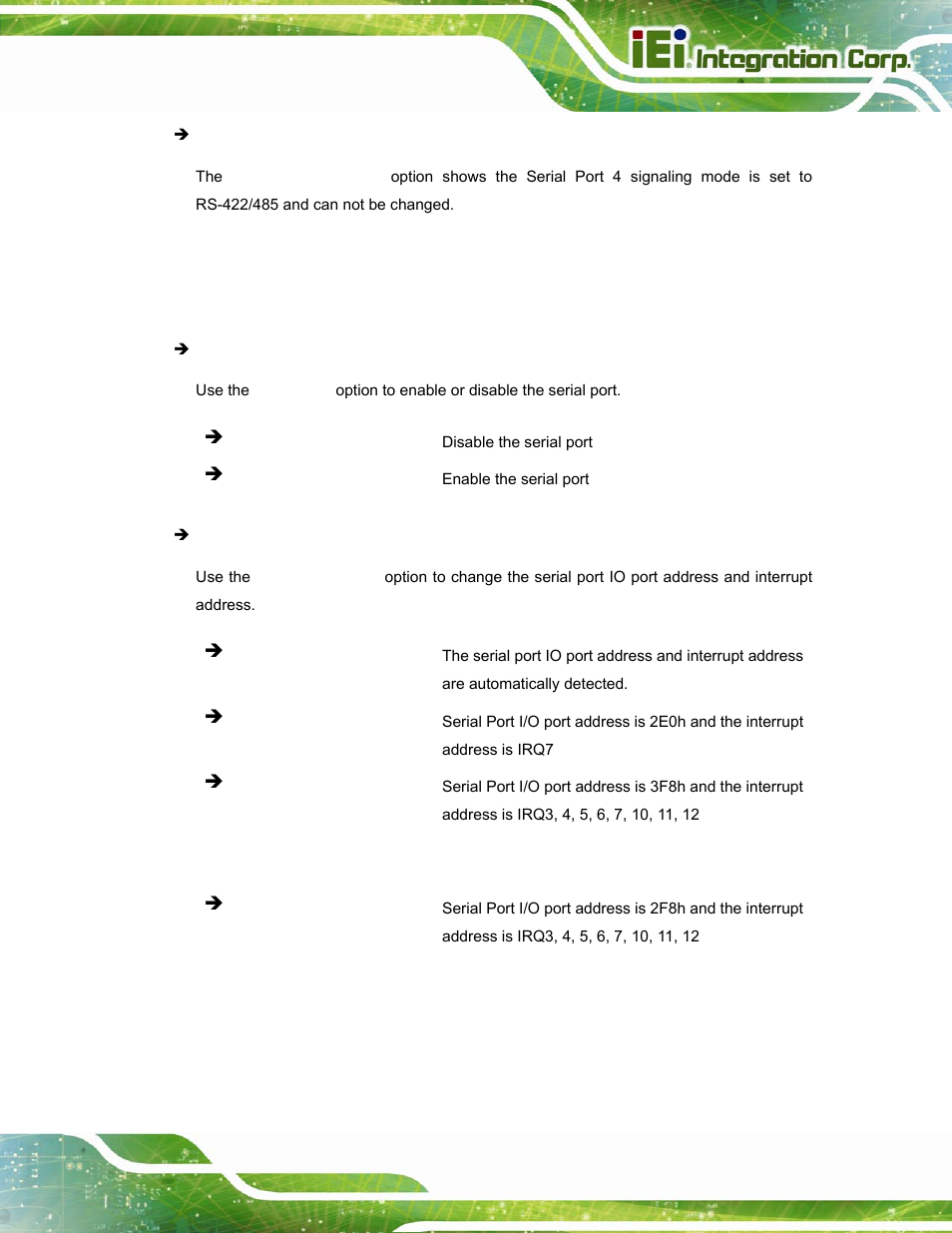 5 serial port 5 configuration | IEI Integration PPC-5152-D525 v2.10 User Manual | Page 93 / 185