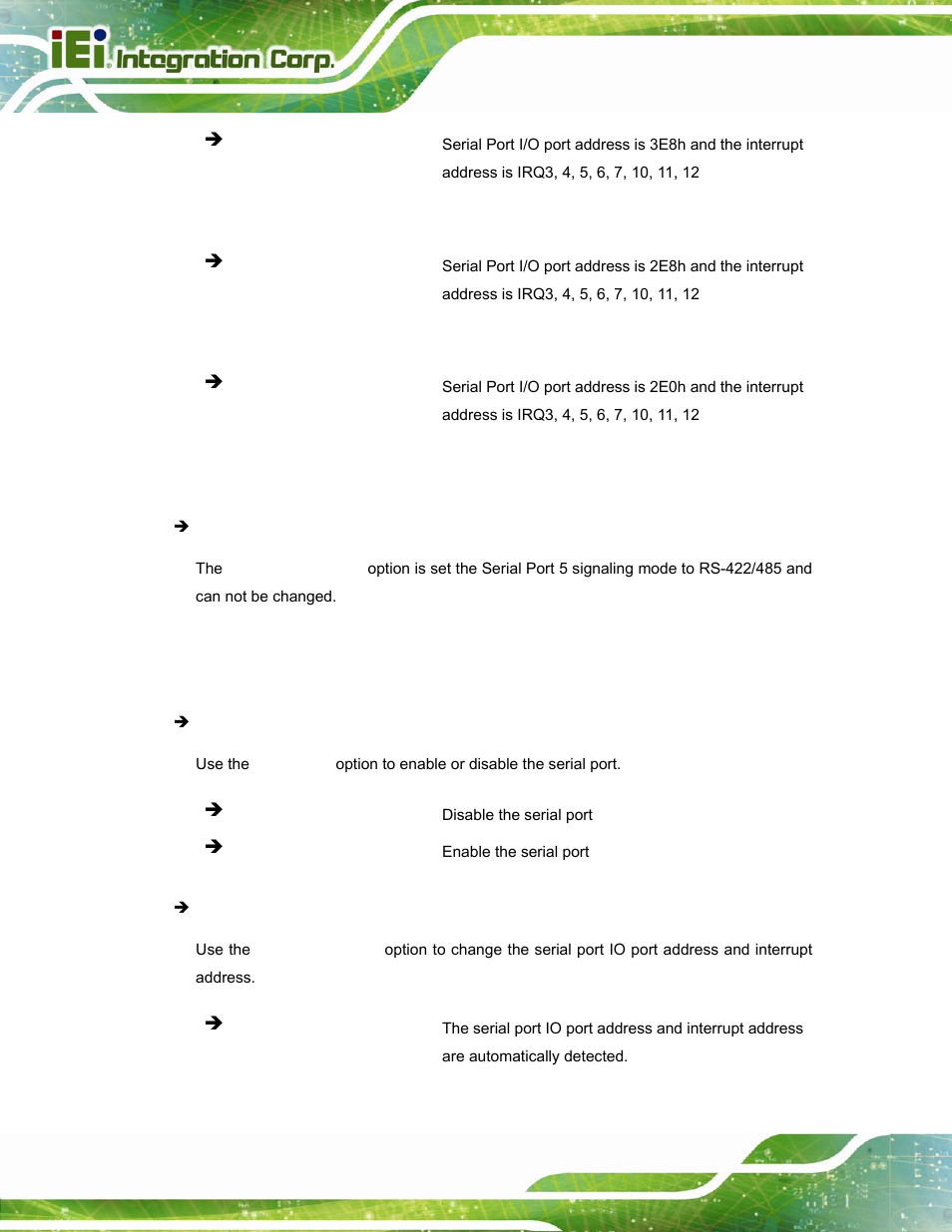 6 serial port 6 configuration | IEI Integration PPC-5152-D525 v2.10 User Manual | Page 94 / 185