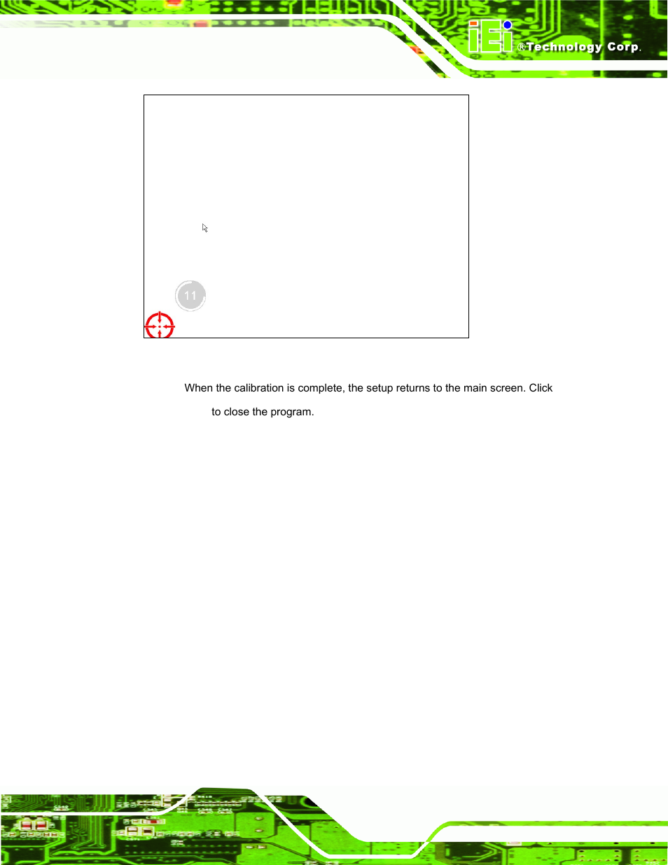 Figure 6-46: calibration window | IEI Integration PPC-37xxA-N26 v1.00 User Manual | Page 135 / 203