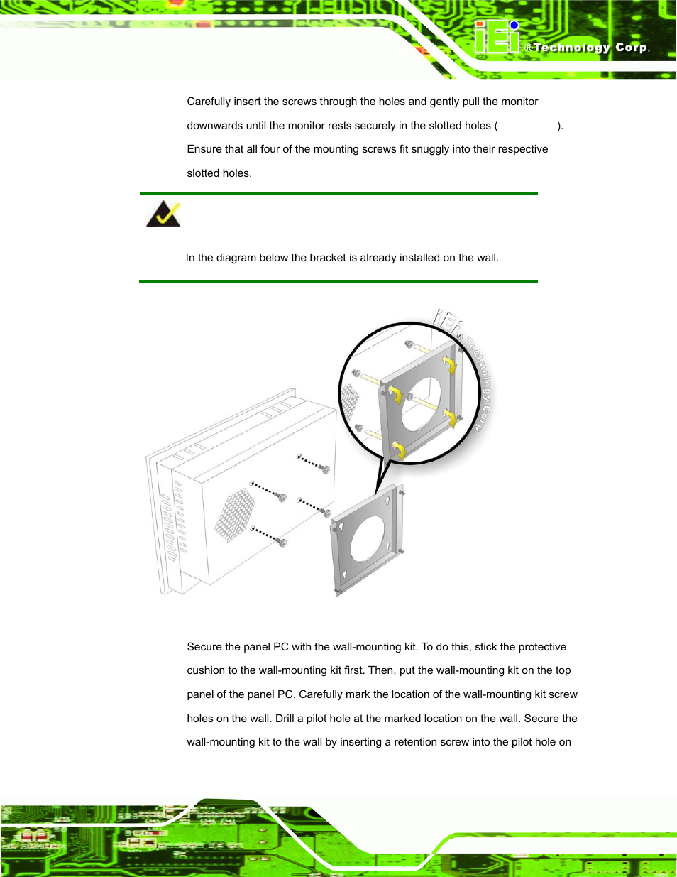 Figure 3-24: mount the chassis | IEI Integration PPC-37xxA-N26 v1.00 User Manual | Page 53 / 203